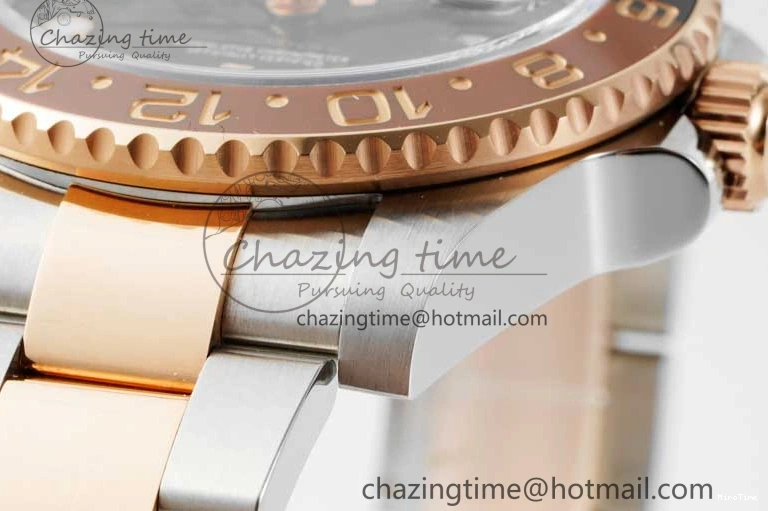 MiroTime 0420 Durable GMT-Master II 126711 CHNR Black Brown Ceramic Clean Factory 1:1 Best Edition on SS RG Bracelet VR 2108